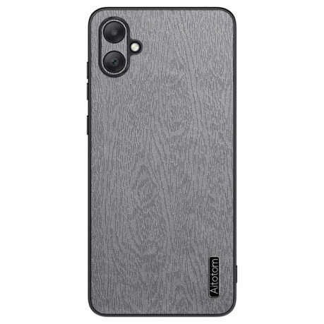 Чехол Tree Bark Leather Shockproof для Samsung Galaxy A06 4G - серый