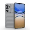 Силиконовый чехол Magic Flannel для Samsung Galaxy S26+ 5G — серый