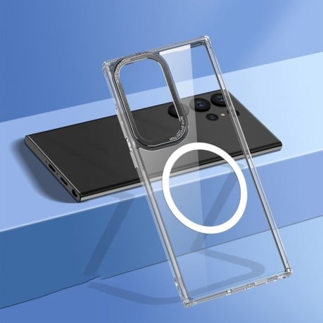Противоударный чехол Wlons Ice Crystal (MagSafe) для Samsung Galaxy S23 Ultra 5G - черный