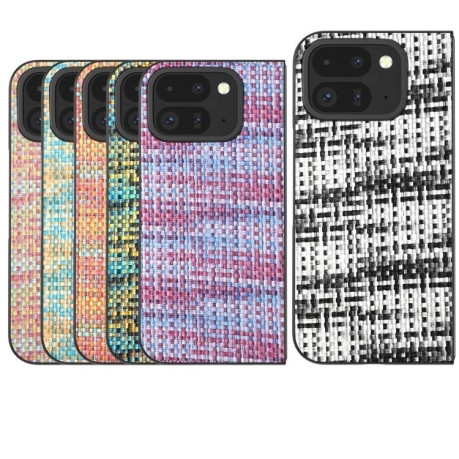 Противоударный чехол Black Frame PU Leather Full Coverage для Google Pixel 9 Pro Fold - черный