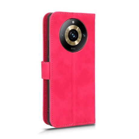 Чехол-книжка Skin Feel Magnetic для Realme 11 Pro 5G/11 Pro+ 5G - пурпурно-красный