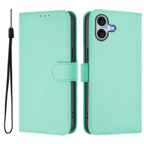 Чохол-книжка Skin Feel S-type для iPhone 16 Plus - зелений