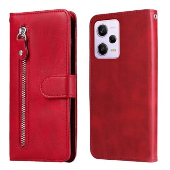 Чехол-книжка Fashion Calf Texture для Xiaomi Redmi Note 12 Pro 5G/Poco X5 Pro - красный