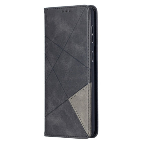 Чехол-книжка Rhombus Texture на Samsung Galaxy S21 Plus - черный