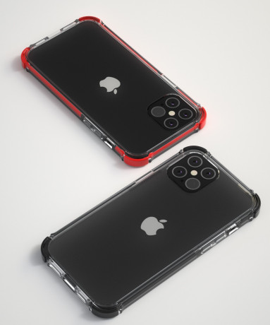 Чехол X-Fitted X-Defender Air Cushion Version для  iPhone 12 mini-красный