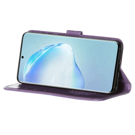 Чехол-книжка Dream Catcher Printing  на Samsung Galaxy S20 Plus - фиолетовый