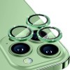 Защитное стекло на камеру для ENKAY Hat-Prince Glitter Rear Lens Aluminium для iPhone 15 Pro / 15 Pro Max - зеленое