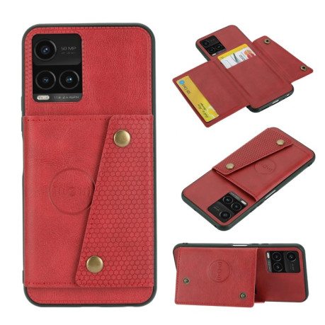 Чохол протиударний Double Buckle для Vivo Y33s - червоний
