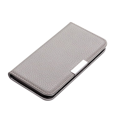Чехол-книжка Litchi Texture Solid Color на Samsung Galaxy A11/M11 - серый