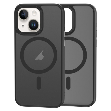 Чехол Brilliant Series MagSafe Micro-frosted на iPhone 15 Plus - черный