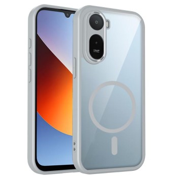 Противоударный магнитный софт-тач чехол Escase на Redmi A7 Pro / Poco C85x — серый