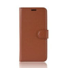 Шкіряний чохол-книжка Litchi Texture Samsung Galaxy A50/A30s/A50s- коричневий