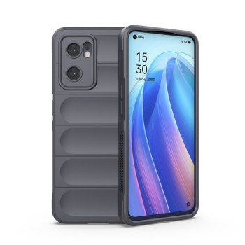 Силіконовий чохол Magic Flannel для OPPO Reno7 5G Global/ Find X5 Lite/OnePlus Nord CE2 5G - темно-сірий