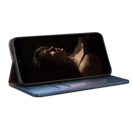 Чехол-книжка Simple Wax Crazy Horse для Samsung Galaxy A56 5G - синий