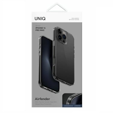 Оригинальный чехол UNIQ  Air Fender на iPhone 16 Pro Max - Gray