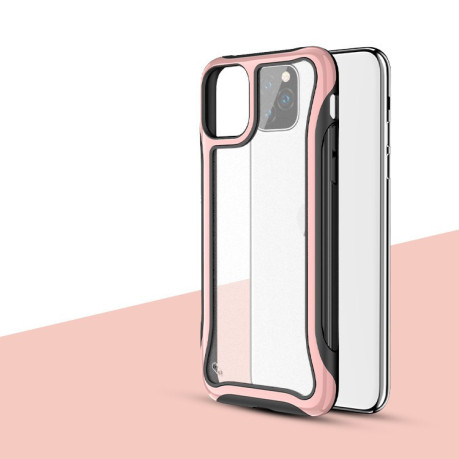 Противоударный чехол 2 в 1 Hybrid Phone Case на iPhone 11 Pro Max - розовое золото