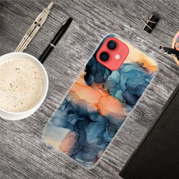 Противоударный чехол Marble Pattern для iPhone 14/13 - Abstract Blue