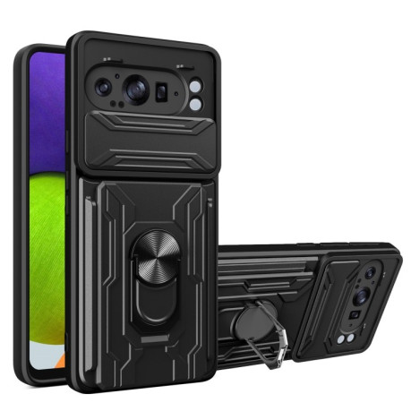 Чохол із шторкою для камери Sliding Camshield та слотом для картки на Google Pixel 9 Pro XL - чорний