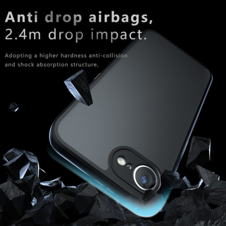 Противоударный чехол Armor Precise Hole PC Hybrid TPU для iPhone 16e - прозрачный