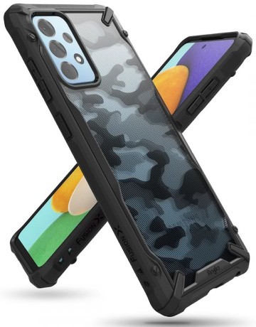 Оригинальный чехол Ringke Fusion X Design durable на Samsung Galaxy A52/A52s - Camo Black
