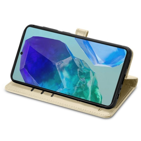 Чехол-книжка Cat and Dog для Samsung Galaxy A16 - золотой