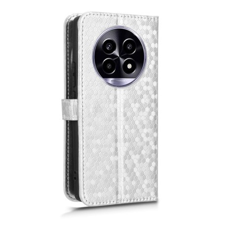 Чохол-книжка Honeycomb Dot для Realme 13+ 5G/13 Pro 5G/13 Pro+ Global - сріблястий