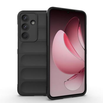 Силіконовий чохол Magic Flannel на Samsung Galaxy S25 FE 5G - чорний