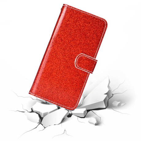 Чехол-книжка Glitter Powder на Samsung Galaxy A32 4G - красный