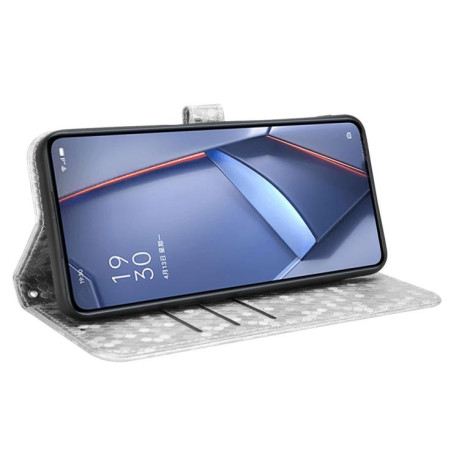 Чехол-книжка Honeycomb Dot для OnePlus 13R/Ace 5/Ace 5 Pro - серебристый