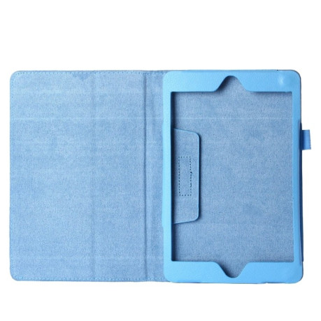 Чехол-книжка Litchi Texture для iPad Pro 12.9 - голубой