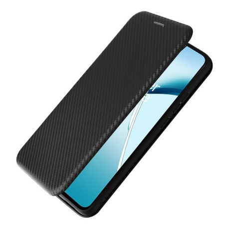 Чохол-книжка Carbon Fiber Texture на OnePlus Nord CE4 Lite - чорний
