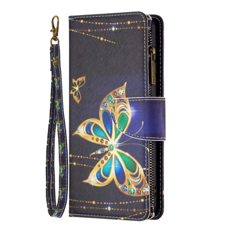 Чохол-гаманець Colored Drawing Pattern Zipper для Realme C30 - Big Butterfly