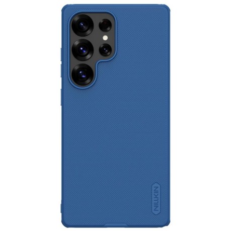 Противоударный чехол NILLKIN Super Frosted для Samsung Galaxy S25 Ultra 5G - синий