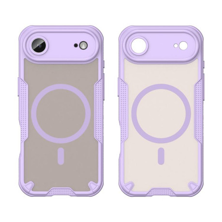 Противоударный чехол Armor Glaze MagSafe Magnetic для iPhone Air - фиолетовый