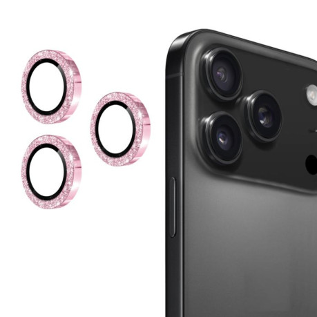Защитное стекло на камеру ENKAY Aluminium для iPhone 17 Pro / 17 Pro Max - розовое