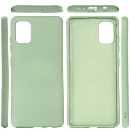 Силіконовий чохол Solid Color Liquid Silicone Samsung Galaxy A31 - зелений