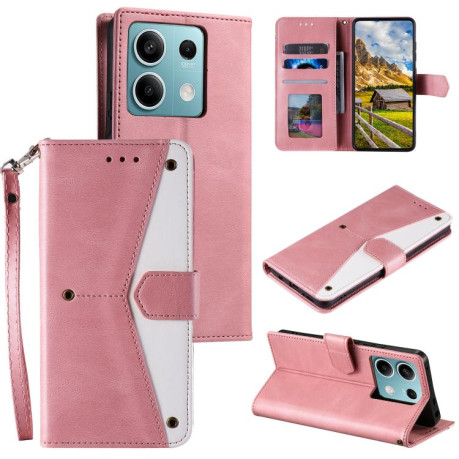 Чохол-книжка Stitching Skin Feel на Motorola Edge 60 Fusion - золото