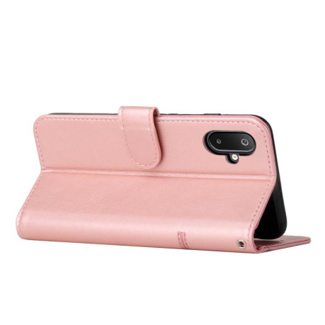 Чехол-книжка Stitching Calf Texture для Samsung Galaxy M06 5G - золото