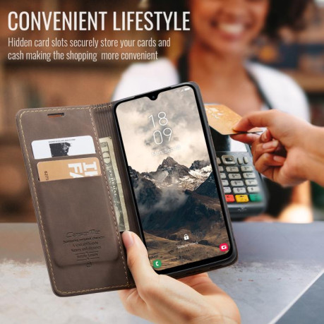 Чохол-книжка CaseMe-013 Multifunctional  для Samsung Galaxy A26 5G - кавовий