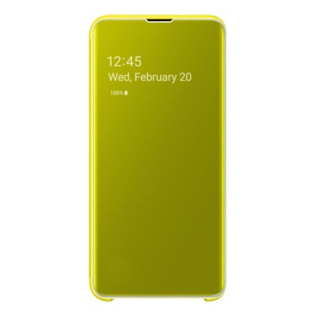 Оригінальний чохол Samsung Clear View Cover Samsung Galaxy S10e yellow (EF-ZG970CYEGRU)