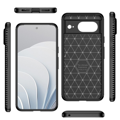 Ударозащитный чехол HMC Carbon Fiber Texture на Google Pixel 8 - черный