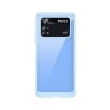 Противоударный чехол Colorful Acrylic Series для Xiaomi Poco M4 Pro 4G - голубой