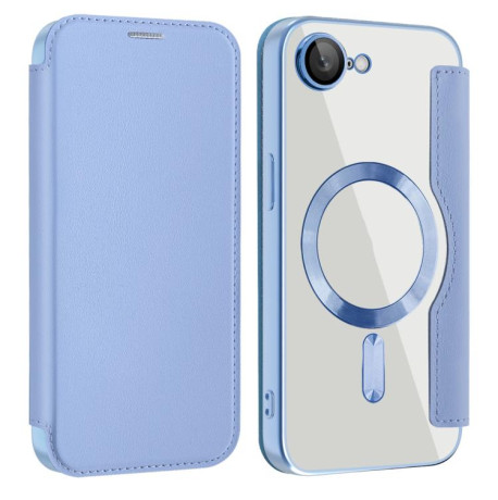 Чехол-книжка Shield MagSafe RFID Anti-theft Leather для iPhone 16e - синий