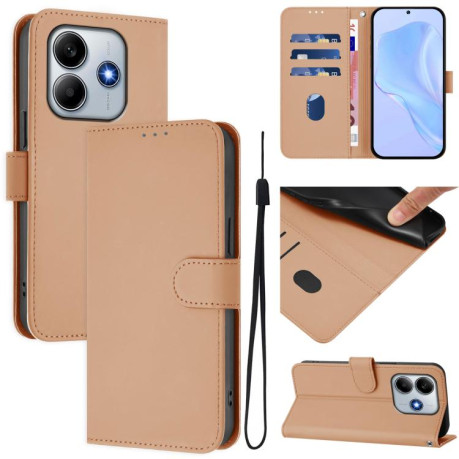 Чохол-книжка Skin Feel Solid Color Leather Xiaomi Poco M7 Pro 5G - Nude