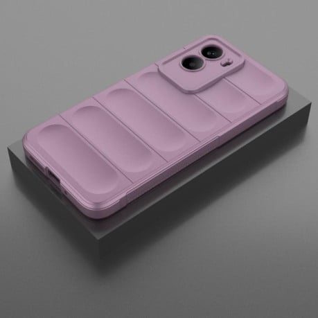Силиконовый чехол Magic Flannel на Xiaomi Poco M7 4G 169mm - фиолетовый