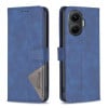 Чехол-книжка с фактурой Rhombus и магнитным хлястиком на Xiaomi Poco F7 5G - синий