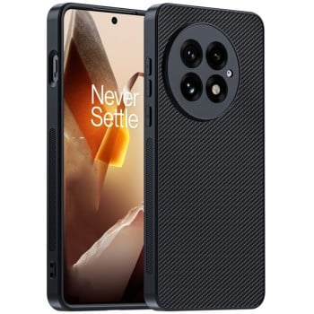 Противоударный чехол Carbon Fiber Texture Printing для OnePlus 13 - черный
