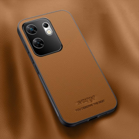 Чехол Magnetic для Infinix Zero 30 4G - коричневый