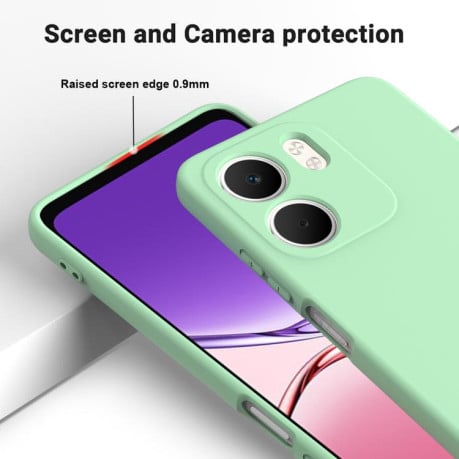 Силіконовий чохол Solid Color Liquid Silicone на OPPO A5x 4G/5G - зелений
