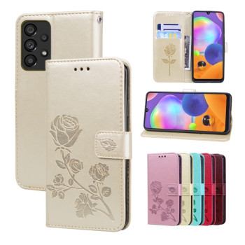 Чохол-книжка Rose Embossed для Samsung Galaxy A53 5G - золотий